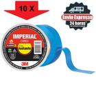 Kit 10 Fitas Isolante Imperial Azul 3M 10mts