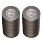 KIT 10 - Fitas Silver Tape Ar Condicionado Multiuso Vedação 50 mm X 50 Metros - Cinza