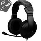 Kit 10 Fones Headset Para Lan House Cyber