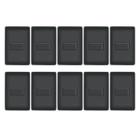 Kit 10 Interruptores Simples Preto - Habitat Fame