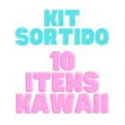 Kit 10 Itens Kawaii Basico Presente Lembrança Volta as Aulas