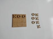 Kit 10 Jogos Da Velha Mdf Decoração Aplique Corte Laser 10cm