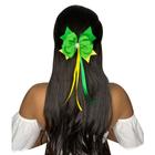 Kit 10 Laços Cabelo Feminino Adulto Infantil Scrunchie Moda Verde Amarelo Brasil