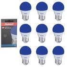 Kit 10 Lampada Led Bolinha Azul 4w Decorativa E27 Bivolt - Avant