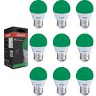 Kit 10 Lampada Led Bolinha VERDE 4w Decorativa E27 Bivolt - Avant