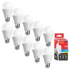 Kit 10 Lampada Led Branca 6500K 15w 1311 Lumens Autovolt 100V/240V E27 Potente e Econômica A60 para Uso Residencial - G-Light