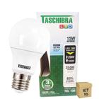 Kit 10 Lâmpada Led Bulbo 15W Branco 6500K Bivolt Taschibra