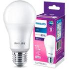 Kit 10 Lampada Led Bulbo Philips 11w Branco Neutro 4000K E27