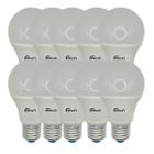 Kit 10 Lâmpadas Bulbo Led 12w Orion A60 Bivolt Branco Quente 3000k