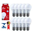 Kit 10 Lâmpadas Kian Led Classic 9w Morna 3000k A60 E27