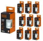 Kit 10 Lâmpadas LED 11W Black+Decker Bivolt Luz Branca 6500K