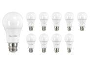 Kit 10 Lâmpadas Led 9W Bulbo Soquete E27 6500K Branca Frio