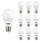 Kit 10 Lâmpadas Led Bulbo 15w E27 Branco Frio Inmetro Taschibra