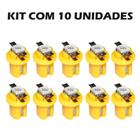 KIT 10 Lâmpadas Led Mosquitinho Pinguinho B8.5 Painel Carro Moto