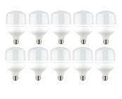 Kit 10 Lâmpadas Led Super Bulbo 30w Alta Potência Bivolt Branco Frio- Techluz