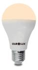 Kit 10 Lampadas Superled Ouro 6W Bivolt 3000k E27 Ourolux 20026 Branco Quente