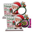 Kit 10 Lembrancinhas Porta Bombom Papai Noel Feliz Natal Mdf - Deliquadros