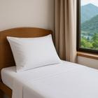 Kit 10 Lençol e 10 Fronha Hospitalar Clinica Hotel Pousada Maca Cama Profissional Licitação Tecido Algodão Com Bainha Aba Macio