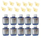 Kit 10 Limpa Pratas Monzi 35ml + 10 Flanela Mágica Polimento Atacado Revenda