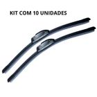 Kit 10 Limpadores Parabrisa Palheta Wiper Blade 18 Polegadas