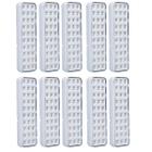 Kit 10 Luminária Luz Emergência Lde30 Led Intelbras Autônoma