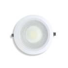 Kit 10 Luminárias Cob Embutir Led Redonda 30W Branco Neutro