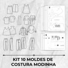 Kit 10 moldes de costura modinha by Marlene Mukai - EDITORA CLUBE DA COSTUREIRA (TOLEDO - PR)