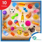 Kit 10 Mordedores Anti Stress Sortido Brinquedo P/ Cachorros