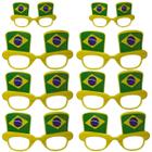 Kit 10 Óculos Do Brasil Cartola Copa Do Mundo