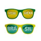 Kit 10 Óculos Personalizados Brandeira Bora Brasill Campeão