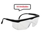 Kit 10 óculos Proteção Epi Incolor Anti Virus CA