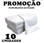 Kit 10 Pano De Chão Branco (saco alvejado) Limpeza Domestica Escritório