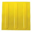 Kit 10 Pçs Piso Tátil Pvc 25X25 Direcional Amarelo