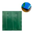 KIT 10 PÇS PISO TÁTIL PVC 25x25 DIRECIONAL VERDE ADESIVADO