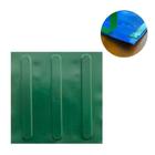 Kit 10 Pçs Piso Tátil Pvc 25X25 Direcional Verde Adesivado