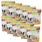 Kit 10 Petisco Cachorro Orelha Bovina Snacks Puresnacks