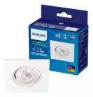 Kit 10 Philips Spot Led Quadrado 4.2W 350 Lm 2700k Bivolt