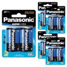 Kit 10 Pilhas Grande D Panasonic Comum R20 5 Cartelas C/2 Unidades