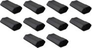 Kit 10 Pino Conector Femea Para Extensao 10A 2P + T Preto