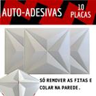 Kit 10 Placa 3d Auto Adesiva 50x50 Revestimento Parede Teto