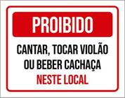 Kit 10 Placa Cantar Tocar Violão Beber Cachaça 36X46