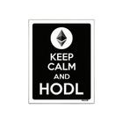 Kit 10 Placa Decoraçao - Keep Calm Hodl Hold Ethereum Eth