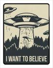 Kit 10 Placa I Want To Believe Aliens Alienigena36X46