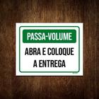 Kit 10 Placa Passa Volume Abra E Coloque A Entrega