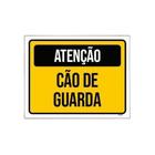 Kit 10 Placa Sinalização - Atenção Cão De Guarda Amar