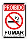 Kit 10 placa sinalização proibido fumar 20x30 - Pacific