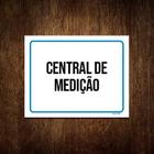 Kit 10 Placas Ambiente Sinalização Setor Central De Medição