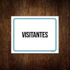 Kit 10 Placas Ambiente Sinalização Setor Visitantes