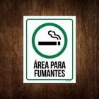 Kit 10 Placas - Área Para Fumantes