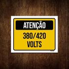 Kit 10 Placas Atenção 380 420 Volts